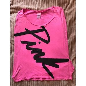 PINK muscle tee/workout top
